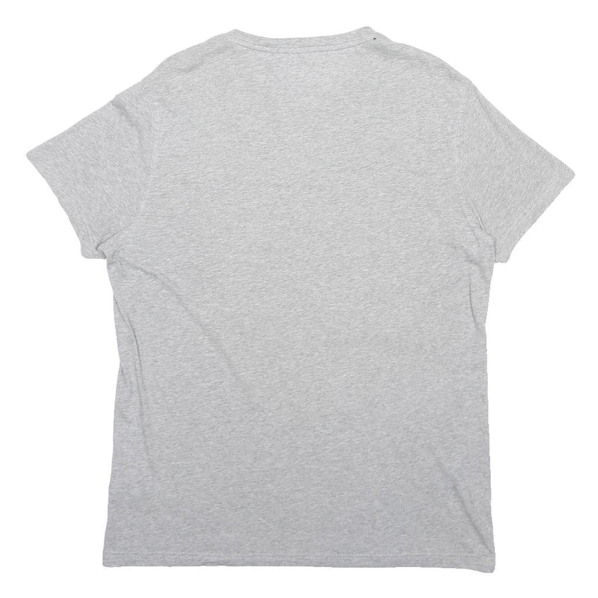 TOMMY HILFIGER Mens Grey Crew Neck Short Sleeve T-Shirt L Classic Cotton Blend