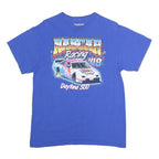 NASCAR Mens Blue Racing Graphic T-Shirt M Short Sleeve Crew Neck Daytona 500