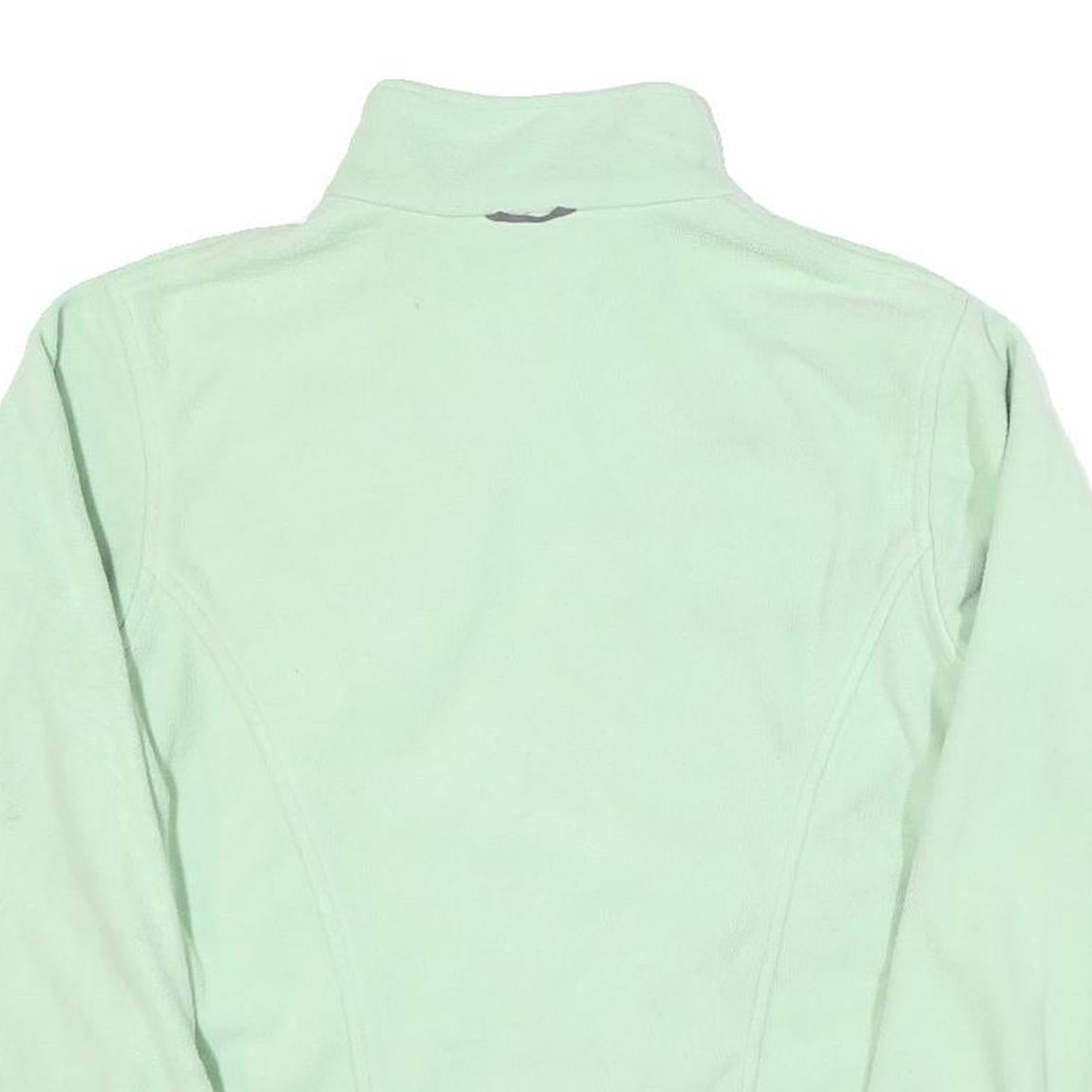 THE NORTH FACE Womens Mint Green Fleece Jacket S Polyester Blend Zip Casual