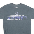 NFL Mens Grey Indianapolis Colts Football Graphic T-Shirt M Short Sleeve Crew