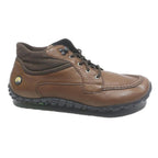 JOE NIMBLE Mens Brown Leather Lace-Up Boots UK 12 Comfortable Casual Footwear