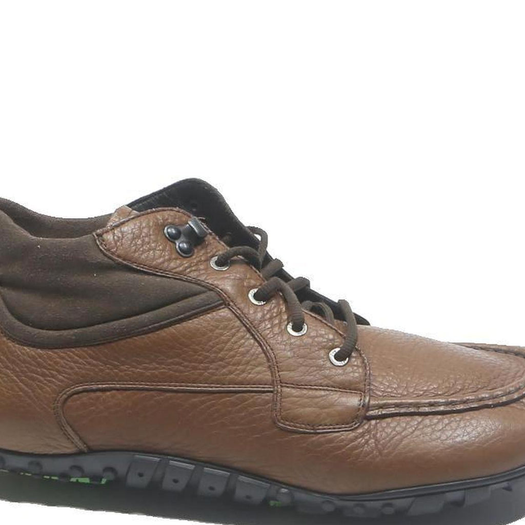 JOE NIMBLE Mens Brown Leather Lace-Up Boots UK 12 Comfortable Casual Footwear