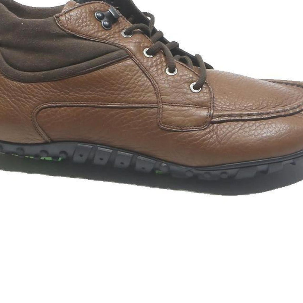 JOE NIMBLE Mens Brown Leather Lace-Up Boots UK 12 Comfortable Casual Footwear