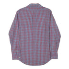 RALPH LAUREN Mens Blue & Red Check Shirt M Long Sleeve Cotton Blend Casual