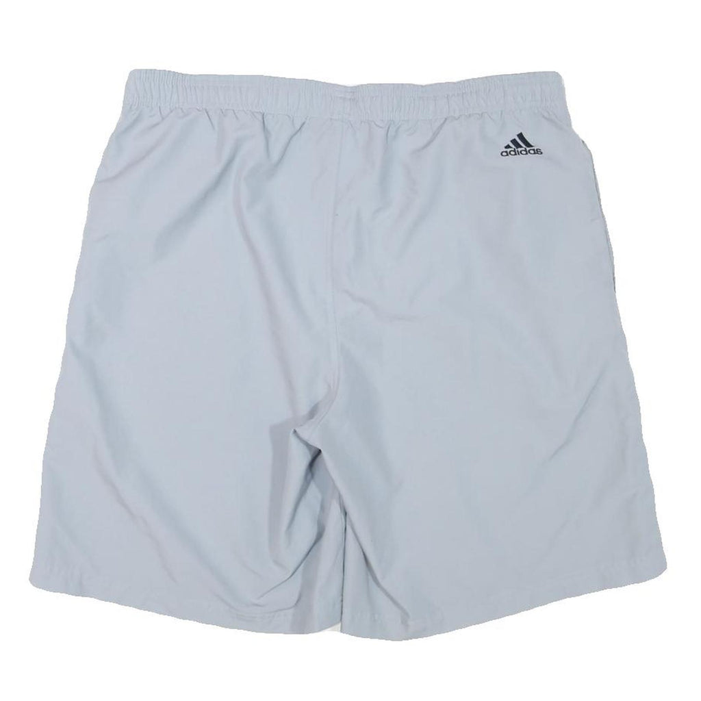 ADIDAS Mens White Sports Shorts XL W34 Polyester Blend Casual Athletic