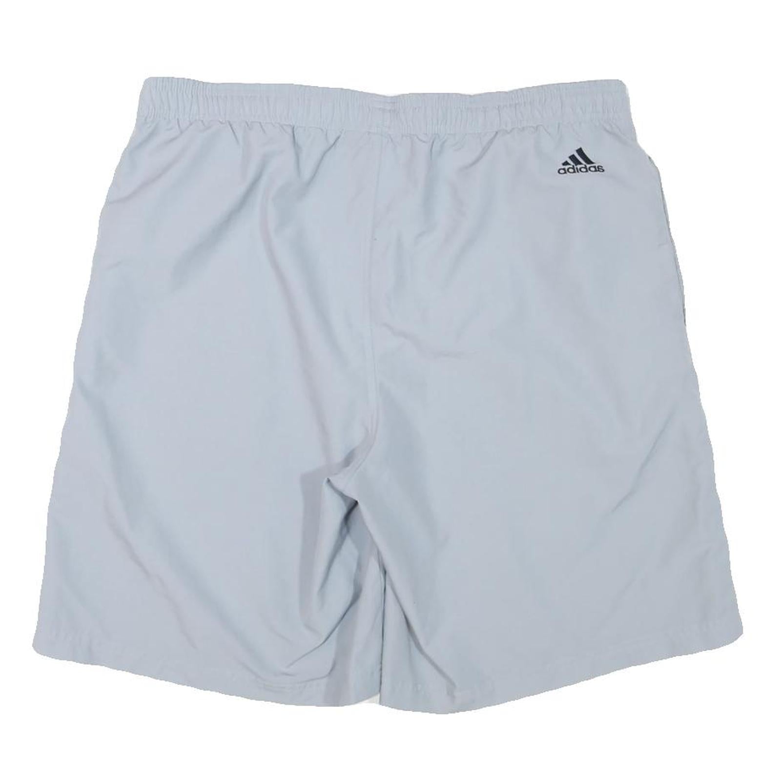 ADIDAS Mens White Sports Shorts XL W34 Polyester Blend Casual Athletic