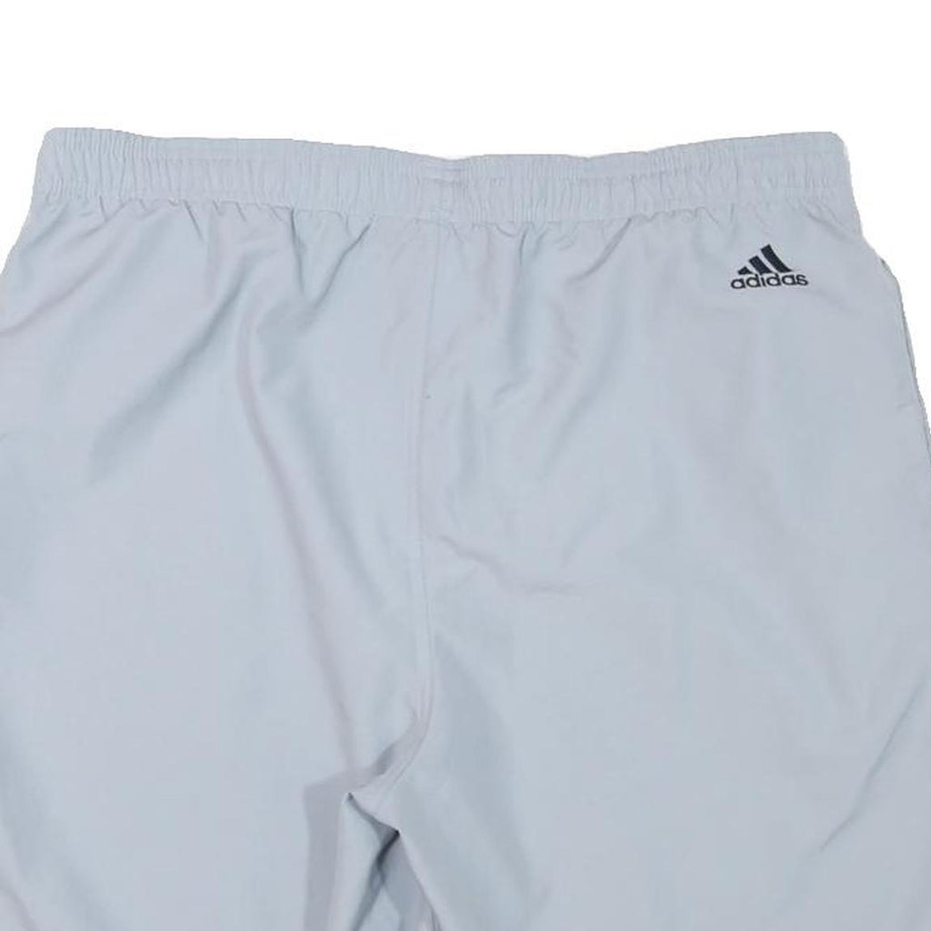 ADIDAS Mens White Sports Shorts XL W34 Polyester Blend Casual Athletic