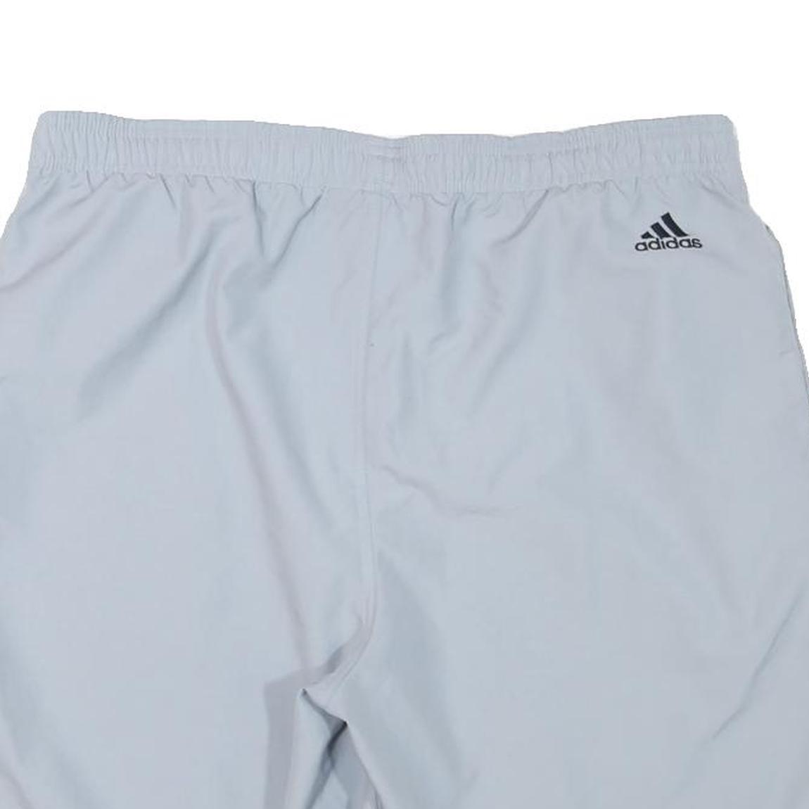 ADIDAS Mens White Sports Shorts XL W34 Polyester Blend Casual Athletic
