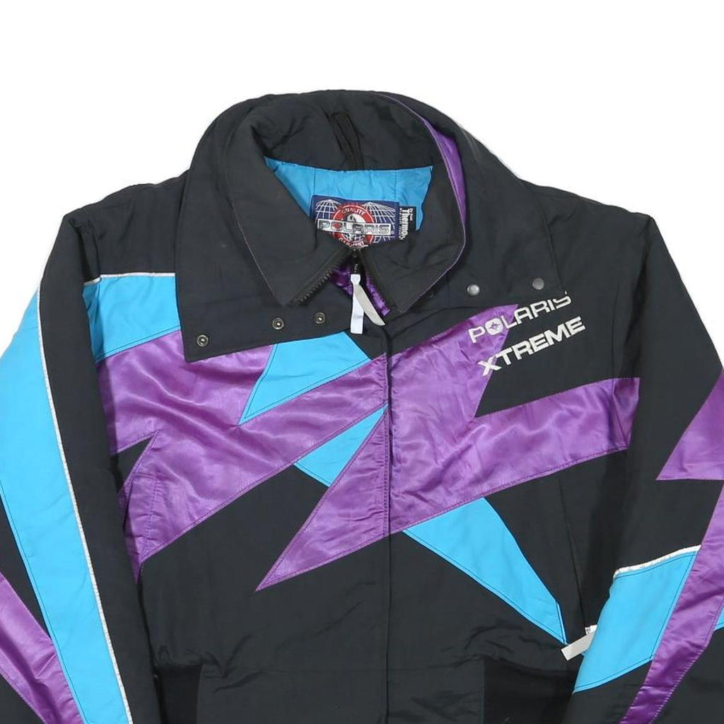 POLARIS Womens Black Blue & Purple Xtreme Jacket S Polyester Blend Zip