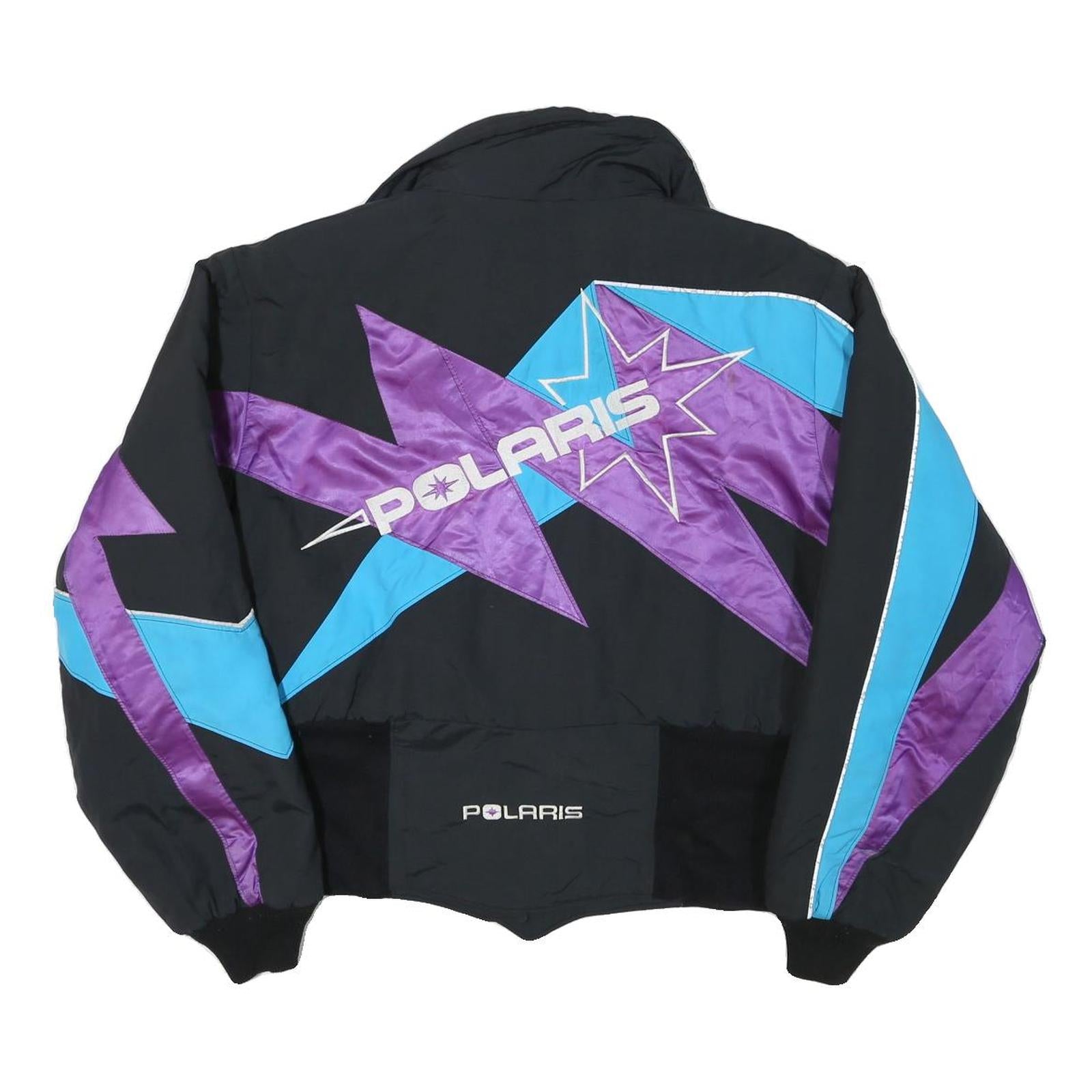 POLARIS Womens Black Blue & Purple Xtreme Jacket S Polyester Blend Zip