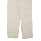 TIMBERLAND Mens Cotton Blend Beige Regular Fit Straight Trousers W36 L32 Casual