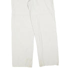 K-WAY Womens White Regular Fit Straight Leg Trousers W34 L32 Zip Polyester Blend