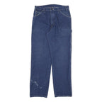DICKIES Mens Jeans Blue Regular Straight Denim Medium W34 L32 Workwear
