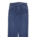 DICKIES Mens Jeans Blue Regular Straight Denim Medium W34 L32 Workwear