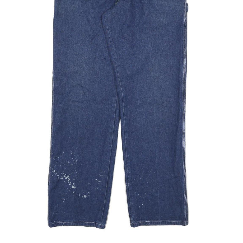 DICKIES Mens Jeans Blue Regular Straight Denim Medium W34 L32 Workwear