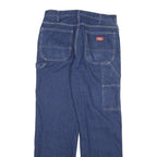 DICKIES Mens Jeans Blue Regular Straight Denim Medium W34 L32 Workwear