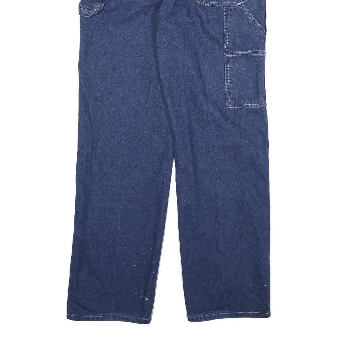 DICKIES Mens Jeans Blue Regular Straight Denim Medium W34 L32 Workwear