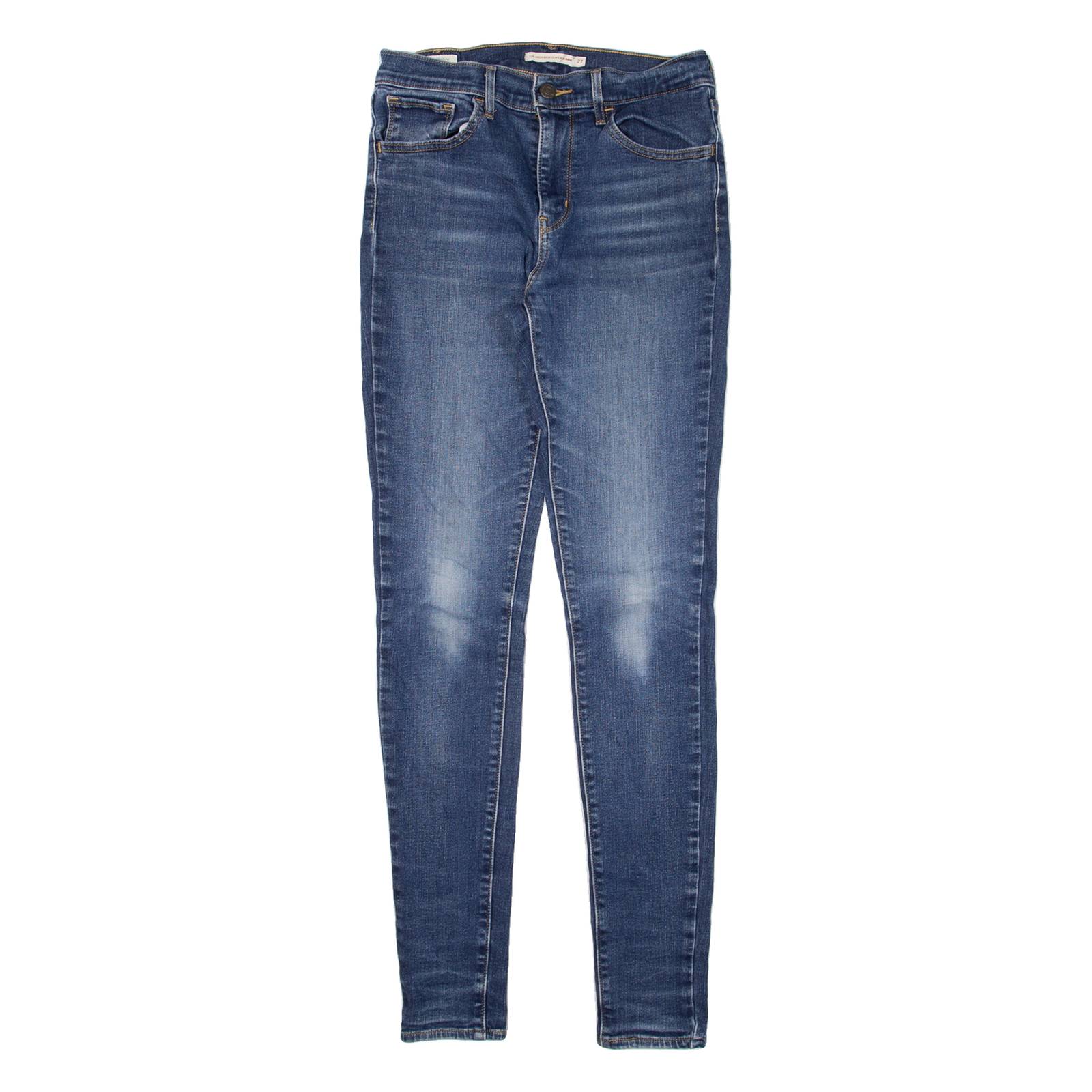 LEVI'S 720 BIG E High Rise Womens Jeans Blue Slim Skinny W27 L32
