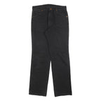 WRANGLER Mens Jeans Black Regular Straight Denim Raw W30 L30 Classic Cotton