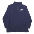CHAMPION Womens Navy Blue Wolf Pack 1/4 Zip Sweatshirt M Cotton Blend Casual
