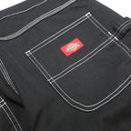 DICKIES Womens Black Relaxed Straight Denim W32 L29 Workwear Pockets Zip Closure