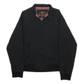 BEN SHERMAN Mens Black Harrington Jacket M Cotton Zip Plain Classic Casual