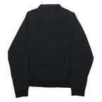 BEN SHERMAN Mens Black Harrington Jacket M Cotton Zip Plain Classic Casual