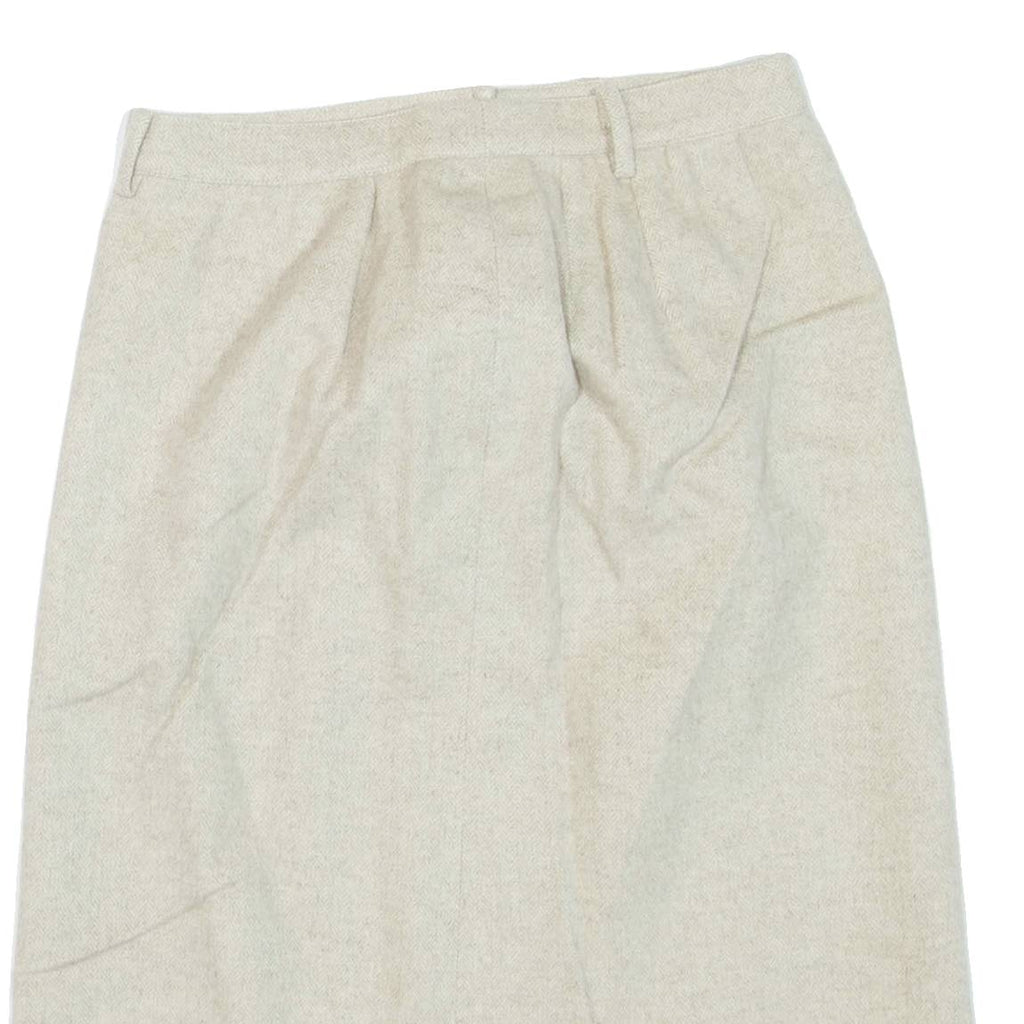 Womens Pencil Skirt Beige Knee Length S
