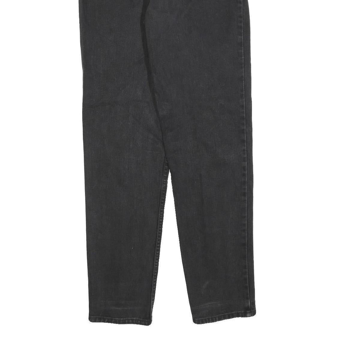 CALVIN KLEIN Womens Jeans Black Slim Skinny Denim W28 L32 Classic Zip Pockets