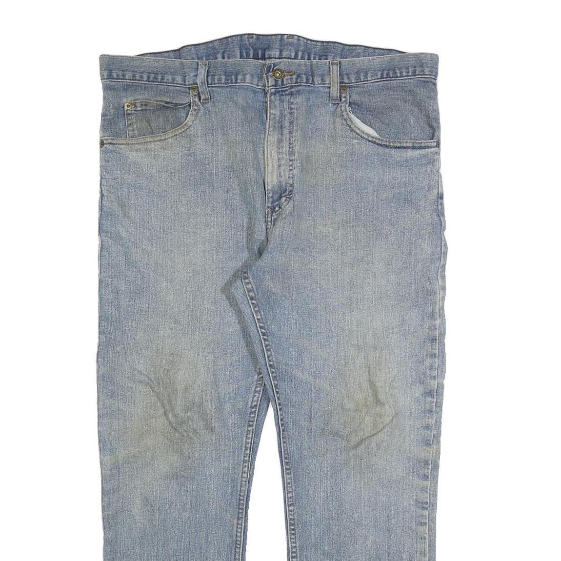 DICKIES Mens Regular Fit Jeans Blue Denim W36 L28 Classic Cotton Blend Zip