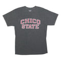 CHAMPION Mens Grey Chico State Graphic T-Shirt M Short Sleeve Crew Neck Casual