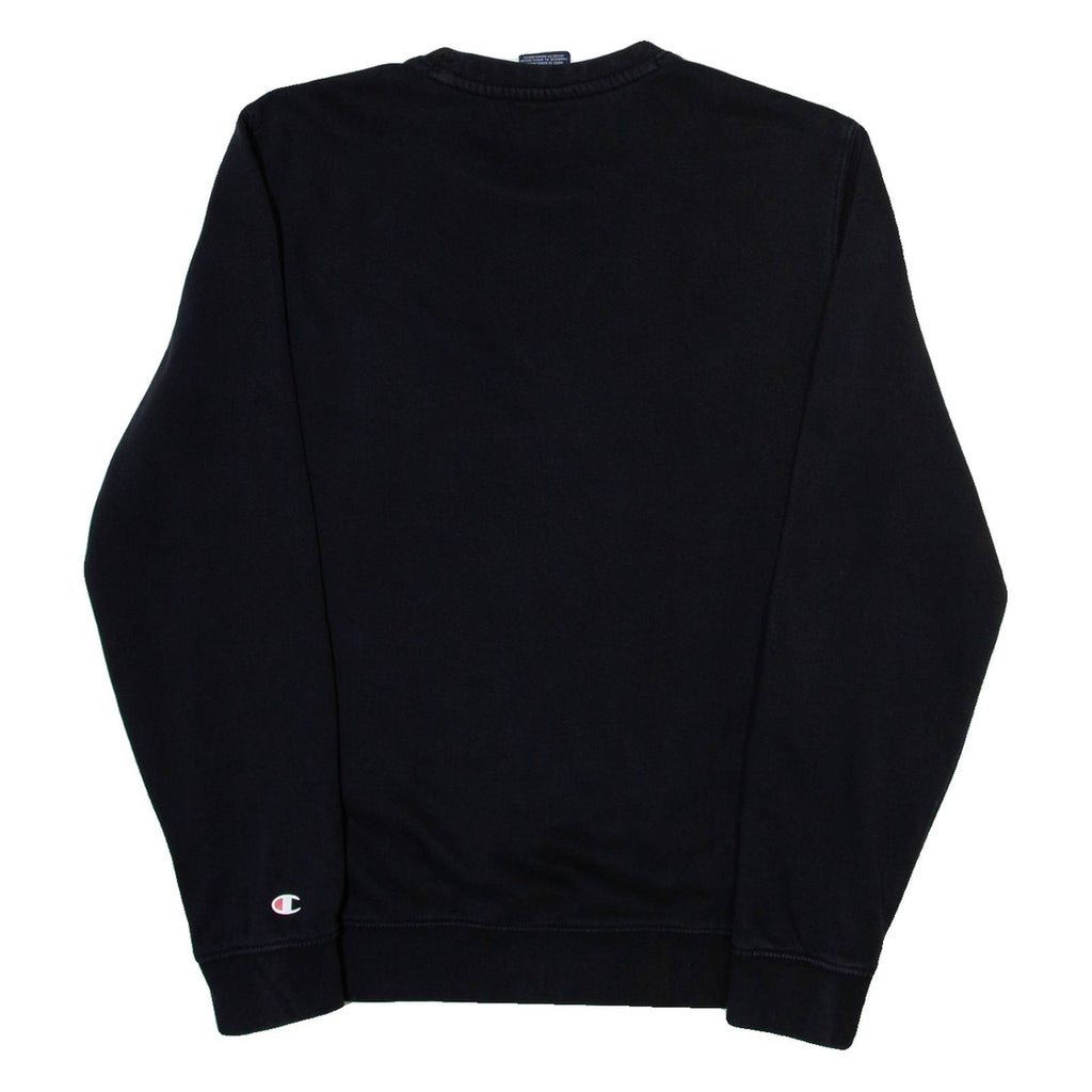 CHAMPION Mens Sweatshirt Black Crew Neck S