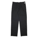 DICKIES Mens Black Regular Fit Straight Leg Trousers W38 L39 Cotton Blend Zip