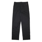 DICKIES Mens Black Regular Fit Straight Leg Trousers W38 L39 Cotton Blend Zip