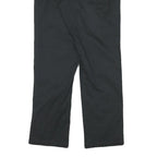 DICKIES Mens Black Regular Fit Straight Leg Trousers W30 L29 Cotton Blend Zip