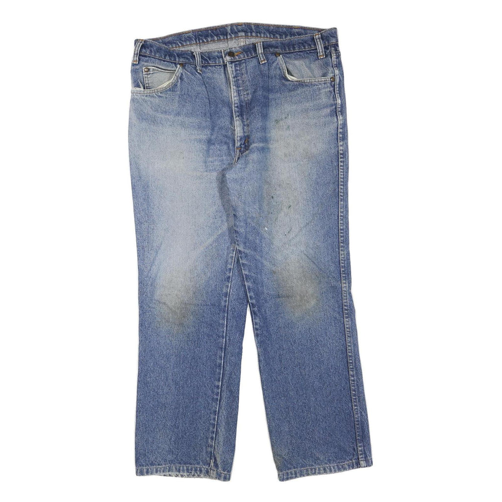 LEVI'S 557 Mens Blue Regular Straight Denim Medium W36 L29 Cotton Blend Zip