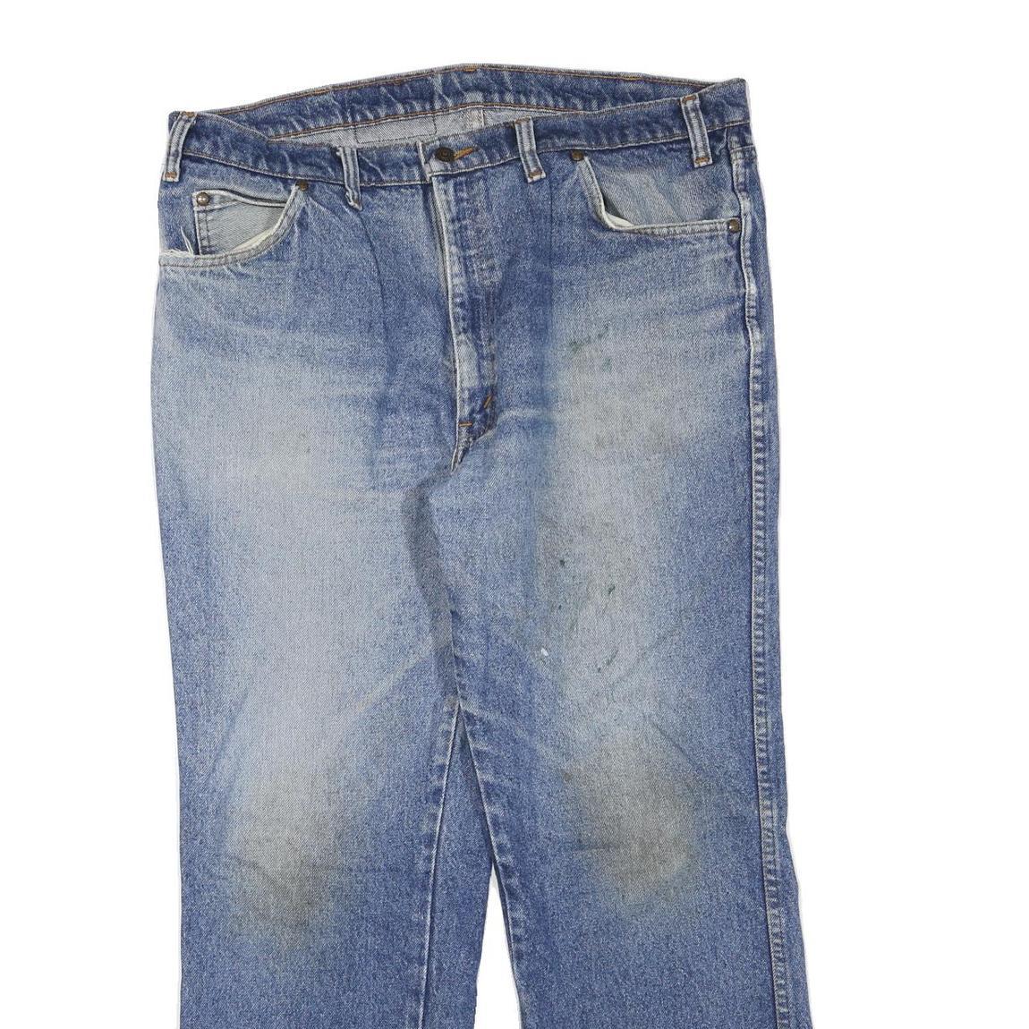 LEVI'S 557 Mens Blue Regular Straight Denim Medium W36 L29 Cotton Blend Zip