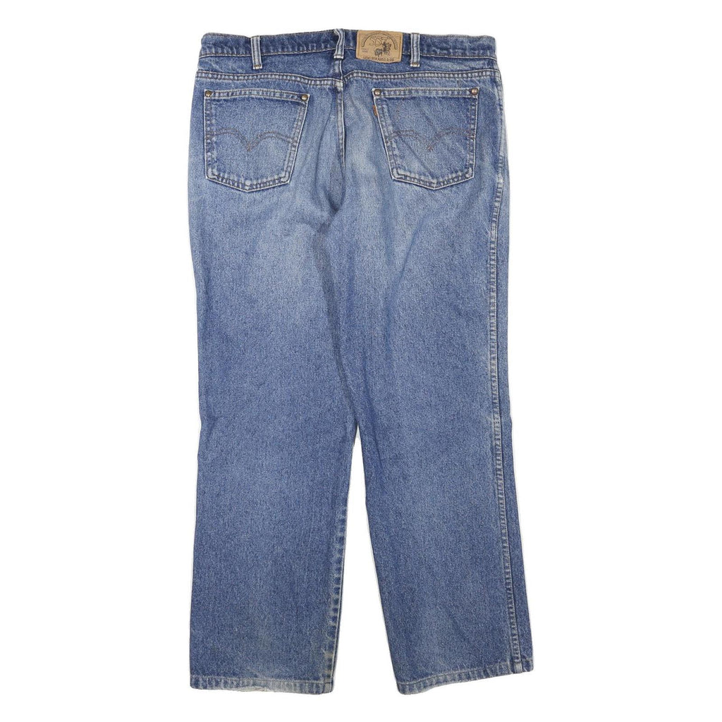 LEVI'S 557 Mens Blue Regular Straight Denim Medium W36 L29 Cotton Blend Zip