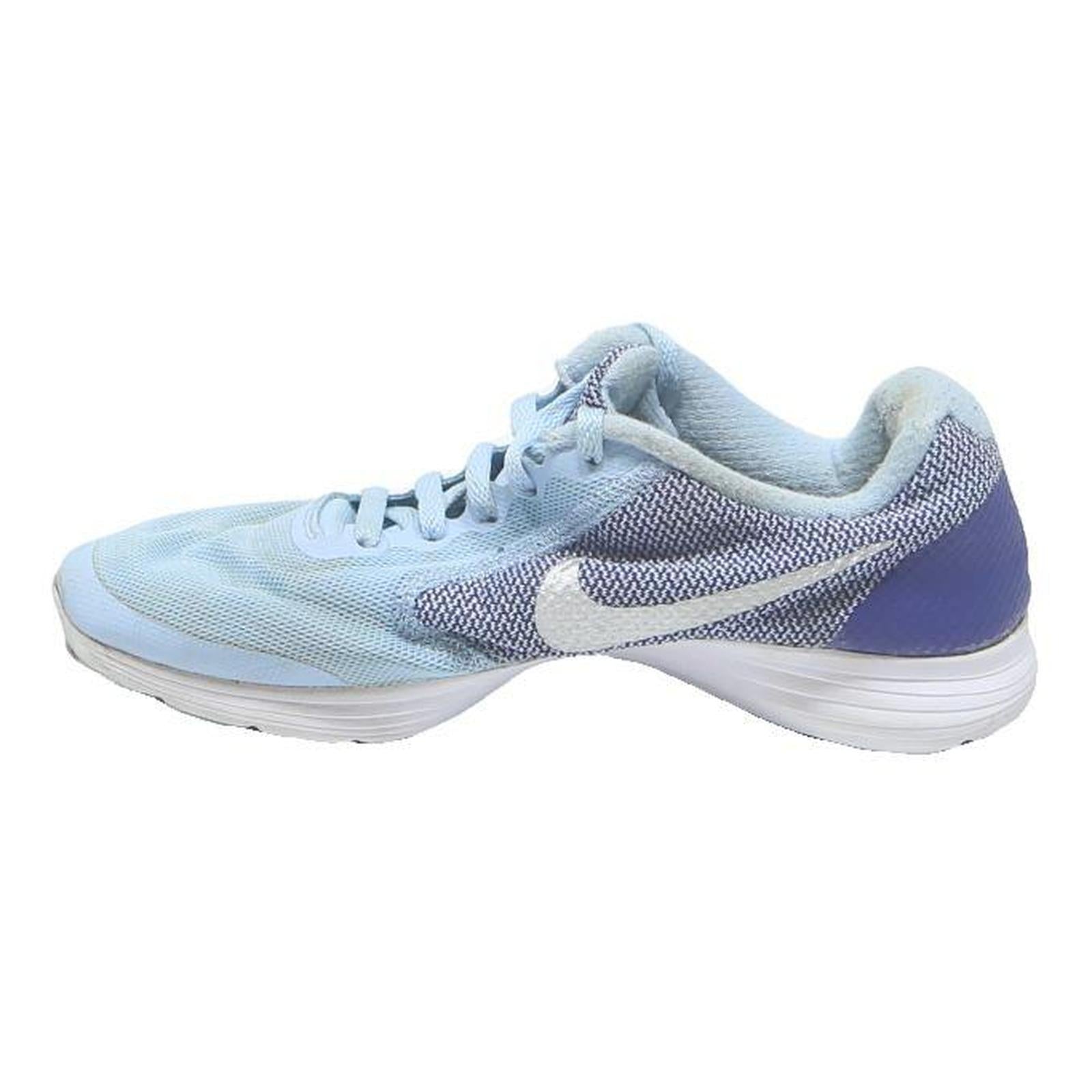 NIKE Boys Low Top Trainers Blue Synthetic UK 4 Lightweight Breathable Footwear