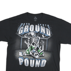 LIQUID BLUE Mens Black Ground & Pound Graphic T-Shirt XL Short Sleeve Crew Neck