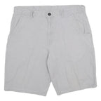 DICKIES Mens Shorts Grey Casual Regular L W34 Workwear Cotton Blend