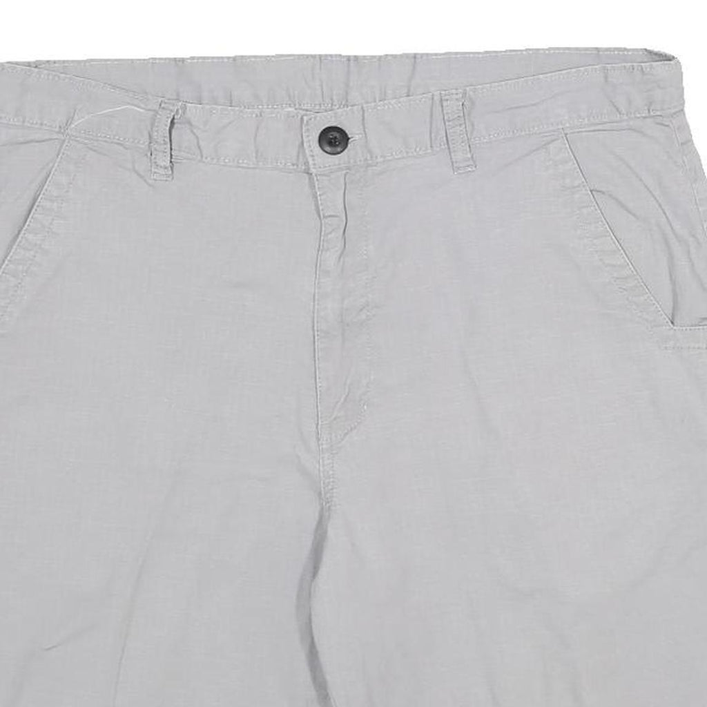 DICKIES Mens Shorts Grey Casual Regular L W34 Workwear Cotton Blend