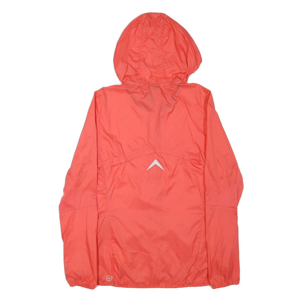 PUMA Womens Red Lightweight Hooded Jacket S Polyester Plain Zip Sportswear