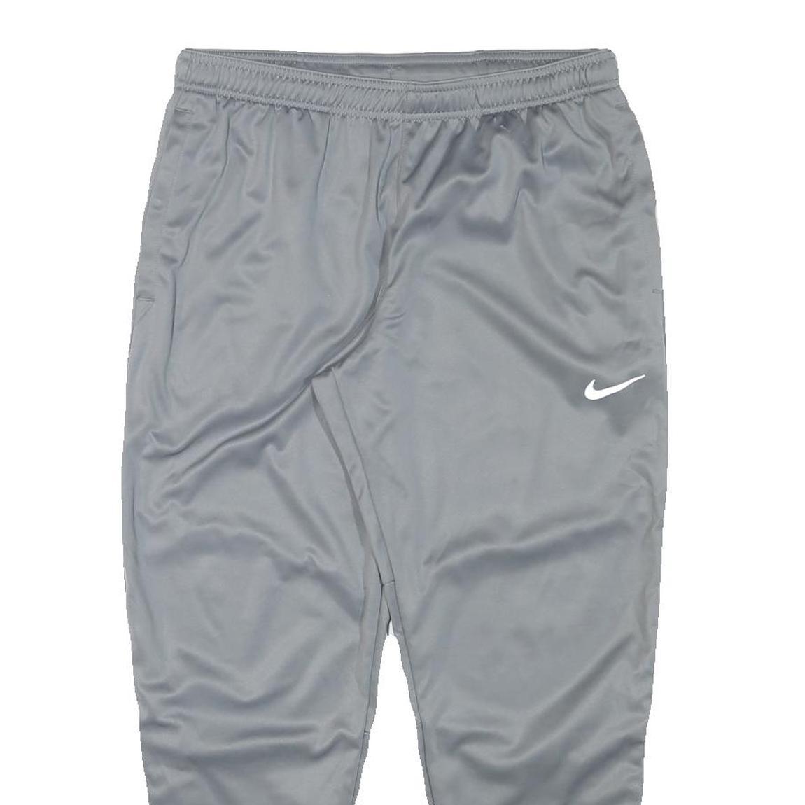 NIKE Mens Joggers Grey Slim Tapered M W30 L26 Polyester Sports Casual