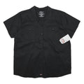 DICKIES Womens Black Workwear Shirt 2XL Polyester Button-Up Casual Uniform