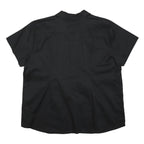 DICKIES Womens Black Workwear Shirt 2XL Polyester Button-Up Casual Uniform