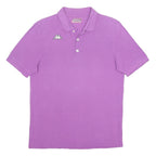 KAPPA Mens Purple Short Sleeve Plain Polo Shirt M Cotton Casual Sportswear