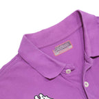 KAPPA Mens Purple Short Sleeve Plain Polo Shirt M Cotton Casual Sportswear