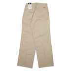 DICKIES Womens Trousers Beige Regular Straight W26 L30