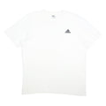 ADIDAS Mens White L Cotton Blend Short Sleeve Crew Neck Classic T-Shirt